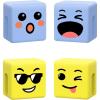 Dual-Sided Mood Cubes Phone Holder Clip for CALDEVER Gesture Series Phone Stand Accessory for Desk Stocking Stuffers for Teens Girls Boys Adults Emotional Cell Phone Holder Gifts for Women Men Kids(Blue & Yellow)