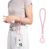Hand Wrist Strap Lanyard,Anti Theft,Universal Cell Phone Multifuctional Patch Lanyards for Women and Men(Pink)