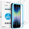 OMOTON 3 Pack Screen Protector for iPhone SE 3/2 (2022/2020 Edition), iPhone 8,7,6s,6, 4.7-Inch Tempered Glass Film(Transparent)