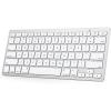 OMOTON Bluetooth Keyboard Compatible with Mac ONLY, Compact Wireless Keyboard Compatible with MacBook Pro/Air, iMac, Mac mini/Pro Laptop and PC (Silver)(Silver)