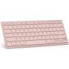 OMOTON Bluetooth Keyboard Compatible with iPad 10th Generation, iPad 10.2 (9th/8th/7th), iPad Pro 13/12.9/11 inch, iPad Air/Mini and More iOS Devices, White(Pink)
