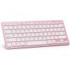 OMOTON Bluetooth Keyboard Compatible with iPad 10th Generation, iPad 10.2 (9th/8th/7th), iPad Pro 13/12.9/11 inch, iPad Air/Mini and More iOS Devices, White(Rose Gold)