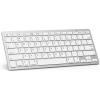 OMOTON Bluetooth Keyboard Compatible with iPad 10th Generation, iPad 10.2 (9th/8th/7th), iPad Pro 13/12.9/11 inch, iPad Air/Mini and More iOS Devices, White(White)