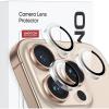 OMOTON Clear Camera Lens Protector for iPhone 16 Pro Max/16 Pro, Individual Camera Lens Protector, High-definition Photos, Ultra-thin Tempered Glass Lens Protector, 2 Set Transparent Ring(Transparent)