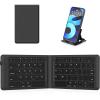 OMOTON Foldable Bluetooth Keyboard, Wireless Folding, Multi-Device and Rechargeable, Portable Keyboard Compatible with iPhone, iPad, Android, Windows Laptop, Desktop, Tablet and PC (Black)
