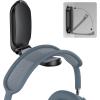 OMOTON Headphone Stand for Desk, Foldable Sticky Headset Stand Holder, Headphone Holder Hook Mount with Non-Slip Silicone, PC Gaming Accessories for Airpods Max, All Earphones- Black
