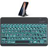 OMOTON Large Print Bluetooth Keyboard for iPad iPhone Windows Tablets – 7 – Color Backlit with Enlarged Keycaps, Rechargeable Wireless Keyboard for iPad 10th/9/8/7, iPad Pro Air Mini etc(Largeprints Keycaps-Black-US)