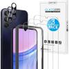 OMOTON Screen Protector for Samsung Galaxy A15 5G/4G, [3+2 Pack] for A15 screen protector & Camera Lens Protector, Case Friendly/Tempered Glass/Alignment Frame(6.5 Inch, 2024 Released)