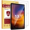 OMOTON Screen Protector for Samsung Galaxy Tab S10 FE Plus, 13.1 Inch 2025, Tempered Glass for Samsung Tablet S10 FE+, S Pen Compatible, HD Clear Film, 2 Pack