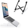 Portable Laptop Stand, OMOTON Laptop Stand for Desk Ergonomic 7-Levels Angles Adjustable Computer Stand, ABS Laptop Riser Holder Compatible with All Laptops and iPad(10-15.6″)(White)