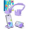 Stocking Stuffers for Teen Boys Girls Gifts Cell Phone Stand Upgrade Adjustable Rock on Lazy Phone Stand for Desk Cool Funny Gadget Gifts for Christmas Adult Men Women Wife 1Pack Blue(Purple)