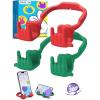 Stocking Stuffers for Teen Boys Girls Gifts Cell Phone Stand Upgrade Adjustable Rock on Lazy Phone Stand for Desk Cool Funny Gadget Gifts for Christmas Adult Men Women Wife 2Pack Forest Green Red(Forest Green&Red)