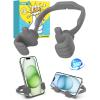 Stocking Stuffers for Teens Boys Girls Cell Phone Stand: Upgrade Adjustable Thumbs Up Lazy Phone Holder for Desk Fun Birthday Gifts for Grandma Adults Husband from Wife (Sky Blue, 1)(Grey)