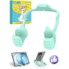 Stocking Stuffers for Teens Boys Men Adults for Kids Tablet Stand Thumbs Up Lazy Cell Phone Stand Holder for Desk Funny Gift for Women Girls Husband Wief Ideas Birthday Gadgets(Green)