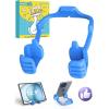Stocking Stuffers for Teens Boys Men Adults for Kids Tablet Stand Thumbs Up Lazy Cell Phone Stand Holder for Desk Funny Gift for Women Girls Husband Wief Ideas Birthday Gadgets(Blue)