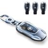 for Benz CLS CLA CLK AMG CLK GLC GLE GLS SLK ML SL SLK A B C E R S G Smart Remote Key Case Shell (Classic Black，for Benz-B)(Fashion Silver，For Benz-B)