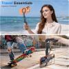 OMOTON TP03 [Ultra-Slim] for MagSafe Tripod, 360°Rotating Magnetic Phone Tripod for iPhone 17/16/15 Pro Max Air, Foldable Cell Phone Stand with 1/4″ Screw & Hook Fits Vlog, Gym, Travel Essentials
