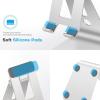 OMOTON Adjustable Tablet Stand for Desk, Tablet Holder with Anti-Slip Base for Bigger Sized Phones and Tablets Such as iPad Pro/Air/Mini