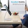 OMOTON Adjustable Tablet Stand for Desk, Tablet Holder with Anti-Slip Base for Bigger Sized Phones and Tablets Such as iPad Pro/Air/Mini