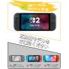 OMOTON Auto-Alignment Matte Screen Protector for Nintendo Switch 2 2025 7.9”, Matte Glass Screen Protector, Easy Dust-free Installation Tool, Anti-Glare, Touch Sensitive, 2 Pack