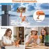 OMOTON TP06 for MagSafe Tripod Hook, 360°Rotate Magnetic Phone Tripod for iPhone 17/16/15 Pro Max Air, Fold Phone Stand Selfie Stick with 1/4″ Screw, Acra Fits Vlog, Gym, Travel Essentials, Orange