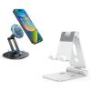 OMOTON Foldable Cell Phone Stand and Rotating Magnetic Phone Stand