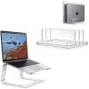 OMOTON Laptop Stand and Acrylic Dual Laptop Holder