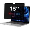 OMOTON Magnetic Privacy Screen for MacBook Air 15 Inch (2023-2025, M2, M3, M4), Anti-Spy Filter, Matte Anti Glare Blue Light Protector, Easy Install & Remove