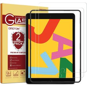 OMOTON Screen Protector for iPad Air 3 10.5 inch 2019 / iPad Pro 10.5 inch – Tempered Glass / Apple Pencil Compatible / Scratch Resistant