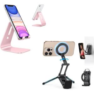 OMOTON Phone Stand and Magnetic Phone Tripod