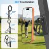 OMOTON Magnetic Golf Cart Phone Holder, [1/4″ Screw+Tri-fold] Golf Gifts for Men Women Him 2026 Golf Accessories Essentials Gadgets Compatible with iPhone 17-12, Fits EZGO/Club Car/Yamaha, Black