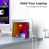 OMOTON Acrylic Laptop Holder and Aluminum Stand for Mac mini M4/M4 Pro