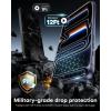 OMOTON Screen Protector for iPhone 17 Pro [Privacy + Transparent], 9H+ Hardness & 12FT Military Grade Shatterproof, Full Coverage Protection, 2 Pack + 2 Pack