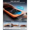 OMOTON Screen Protector for iPhone 17 Pro [Privacy + Transparent], 9H+ Hardness & 12FT Military Grade Shatterproof, Full Coverage Protection, 2 Pack + 2 Pack