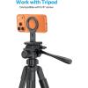 OMOTON VC07 360°Rotating Continuity Camera Mount for iMac Desktop Monitor Mount with 1/4″ Screw, Adjustable Magnetic Phone Stand for MagSafe iPhone 17/16 Pro Max Air, Mac, Gym, TV, 4K, Laptop