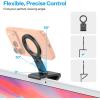 OMOTON VC07 360°Rotating Continuity Camera Mount for iMac Desktop Monitor Mount with 1/4″ Screw, Adjustable Magnetic Phone Stand for MagSafe iPhone 17/16 Pro Max Air, Mac, Gym, TV, 4K, Laptop