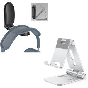 OMOTON Adjustable Phone Stand and Headphone Stand, Universal for Gaming Desk Accessories