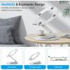 OMOTON Adjustable Laptop Stand with 360 Rotating Base and Acrylic Dual Laptop Holder