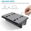 OMOTON Aluminum Vertical Laptop Stand and Acrylic Dual Laptop Holder