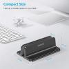 OMOTON Aluminum Vertical Laptop Stand and Acrylic Dual Laptop Holder