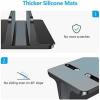 OMOTON Aluminum Vertical Laptop Stand and Acrylic Dual Laptop Holder