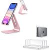 OMOTON Cell Phone Stand for Desk and Acrylic Dual Laptop Holder