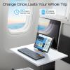 OMOTON Foldable Keyboard Supports Up to 3 Devices, Bluetooth Folding Wireless Keyboard Rechargeable with Numeric Keypad for iPad iOS Android Tablet MacOS Windows Laptop PC, Space Grey(Black-US Layout)