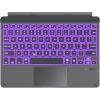 OMOTON Keyboard ONLY for Surface Go 4/3 /2/1, Bluetooth Type Cover for Surface Go 10.5/10 inch, 7-Color Backlit, Ultra-Slim Wireless Keyboard with Touchpad, Built-in Rechargeable Battery