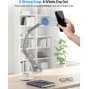 OMOTON GH04 Tablet Stand for iPad, Adjustable Aluminum Phone Holder with Magnetic Head & Plastic Clamp, 360° Rotation Bed Mount Compatible with 4-13″ Devices