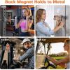 OMOTON TP06 [Equipped Lanyard] for MagSafe Tripod Hook with Magnet Back & Arca-Swiss Base, 360°Rotating with 1/4″ Screw, Magnetic Phone Tripod for iPhone 17/16 Pro Max Air Fits Vlog, Travel, Gym(Black)
