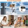 OMOTON TP06 [Equipped Lanyard] for MagSafe Tripod Hook with Magnet Back & Arca-Swiss Base, 360°Rotating with 1/4″ Screw, Magnetic Phone Tripod for iPhone 17/16 Pro Max Air Fits Vlog, Travel, Gym(Black)