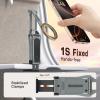 OMOTON TP02 360°Rotating for MagSafe Tripod Mount, Adjustable Aluminum Magnetic Phone Tripod for iPhone 17/16/15/14 Pro Max Air, Foldable Cell Phone Stand Fits Vlog, Gym, Travel Essentials, Navy Blue(2-Gray)