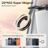 OMOTON TP02 360°Rotating for MagSafe Tripod Mount, Adjustable Aluminum Magnetic Phone Tripod for iPhone 17/16/15/14 Pro Max Air, Foldable Cell Phone Stand Fits Vlog, Gym, Travel Essentials, Navy Blue(6-Black Pro)