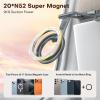 OMOTON TP02 360°Rotating for MagSafe Tripod Mount, Adjustable Aluminum Magnetic Phone Tripod for iPhone 17/16/15/14 Pro Max Air, Foldable Cell Phone Stand Fits Vlog, Gym, Travel Essentials, Navy Blue(2-Gray)